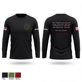 Long Sleeve Performance Shirt, Great Falls Police Department, Police, Teamtime, Team time, sublimation, custom sports apparel, team uniforms, spirit wear, spiritwear, sports uniforms, custom shirts, team store, custom team store, fundraiser sports, apparel fundraiser