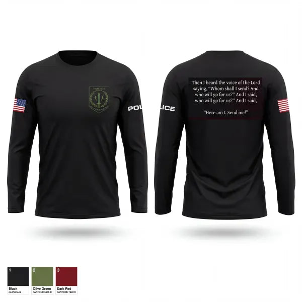 Long Sleeve Performance Shirt, Great Falls Police Department, Police, Teamtime, Team time, sublimation, custom sports apparel, team uniforms, spirit wear, spiritwear, sports uniforms, custom shirts, team store, custom team store, fundraiser sports, apparel fundraiser