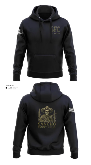 Hoodie, Sancho Fight Club, , Teamtime, Team time, sublimation, custom sports apparel, team uniforms, spirit wear, spiritwear, sports uniforms, custom shirts, team store, custom team store, fundraiser sports, apparel fundraiser