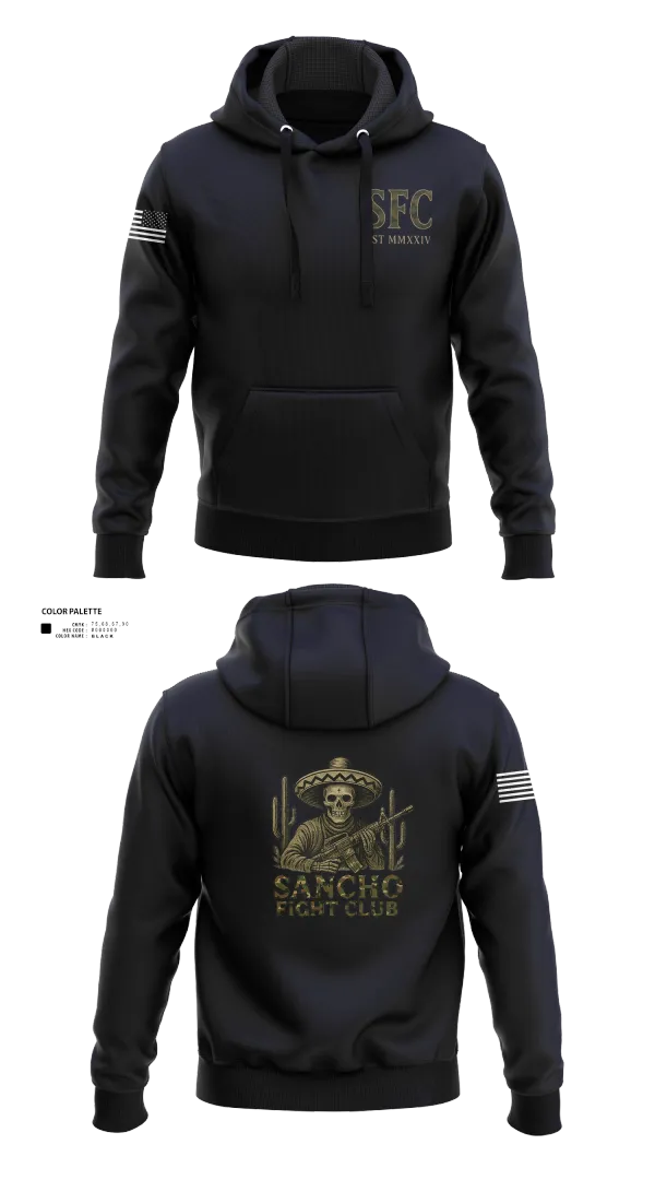 Hoodie, Sancho Fight Club, , Teamtime, Team time, sublimation, custom sports apparel, team uniforms, spirit wear, spiritwear, sports uniforms, custom shirts, team store, custom team store, fundraiser sports, apparel fundraiser