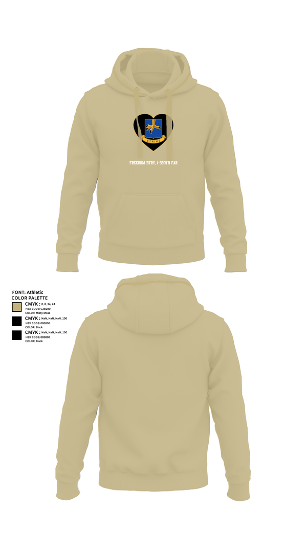 Hoodie, Freedom BTRY, 1-320th FAR, , Teamtime, Team time, sublimation, custom sports apparel, team uniforms, spirit wear, spiritwear, sports uniforms, custom shirts, team store, custom team store, fundraiser sports, apparel fundraiser