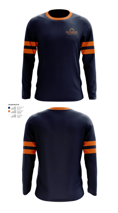Sunrise Senior Living 15737437 Long Sleeve Performance Shirt 21