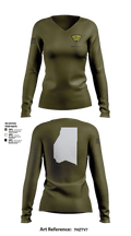 West Virginia State Police Women's Long Sleeve V-neck Shirt - 1