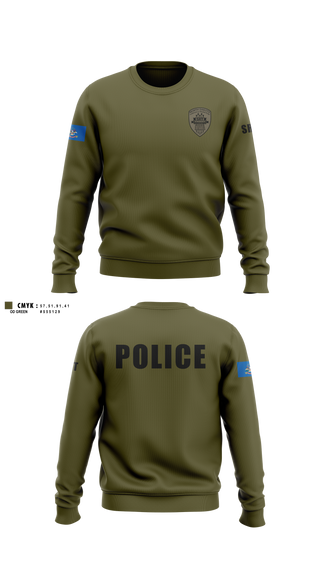 Crew Neck Sweatshirt, P&P SRT, Police, Teamtime, Team time, sublimation, custom sports apparel, team uniforms, spirit wear, spiritwear, sports uniforms, custom shirts, team store, custom team store, fundraiser sports, apparel fundraiser