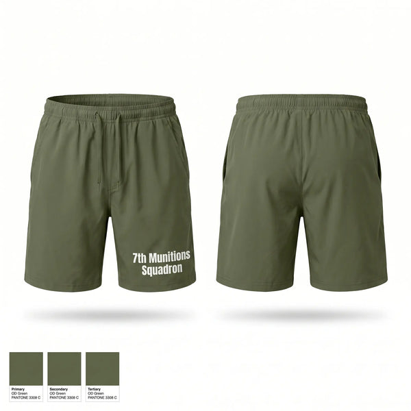 Athletic Shorts With Pockets, 7th Munitions Squadron, Air Force, Teamtime, Team time, sublimation, custom sports apparel, team uniforms, spirit wear, spiritwear, sports uniforms, custom shirts, team store, custom team store, fundraiser sports, apparel fundraiser