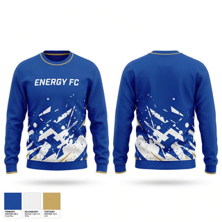 Crew Neck Sweatshirt, Energy FC, Men's Soccer, Teamtime, Team time, sublimation, custom sports apparel, team uniforms, spirit wear, spiritwear, sports uniforms, custom shirts, team store, custom team store, fundraiser sports, apparel fundraiser