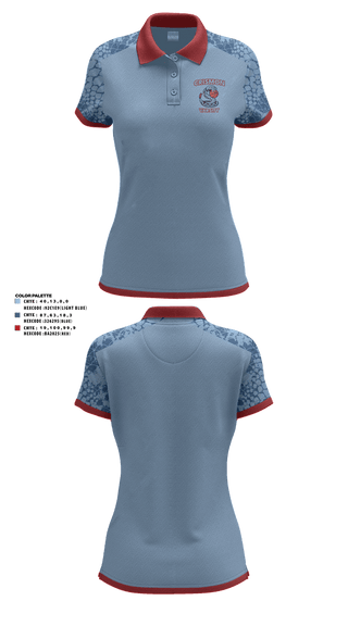 Womens Short Sleeve Performance Polo, Crismon Rattlers, Women's Basketball, Teamtime, Team time, sublimation, custom sports apparel, team uniforms, spirit wear, spiritwear, sports uniforms, custom shirts, team store, custom team store, fundraiser sports, apparel fundraiser