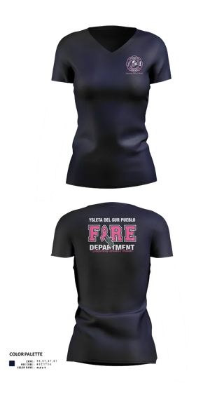 Womens Short Sleeve Vneck Shirt, Tribal Fire Department, , Teamtime, Team time, sublimation, custom sports apparel, team uniforms, spirit wear, spiritwear, sports uniforms, custom shirts, team store, custom team store, fundraiser sports, apparel fundraiser