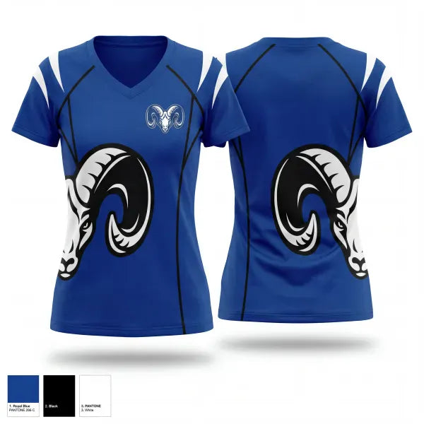 Womens Short Sleeve Vneck Shirt, Ramsay, Softball, Teamtime, Team time, sublimation, custom sports apparel, team uniforms, spirit wear, spiritwear, sports uniforms, custom shirts, team store, custom team store, fundraiser sports, apparel fundraiser