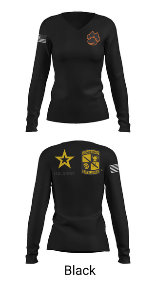 Womens Long Sleeve Vneck Shirt, MMI ROTC, Army, Teamtime, Team time, sublimation, custom sports apparel, team uniforms, spirit wear, spiritwear, sports uniforms, custom shirts, team store, custom team store, fundraiser sports, apparel fundraiser