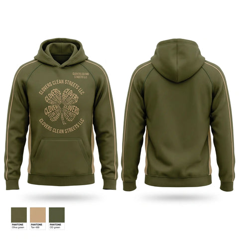 Hoodie, Clovers Clean Streets LLC, , Teamtime, Team time, sublimation, custom sports apparel, team uniforms, spirit wear, spiritwear, sports uniforms, custom shirts, team store, custom team store, fundraiser sports, apparel fundraiser