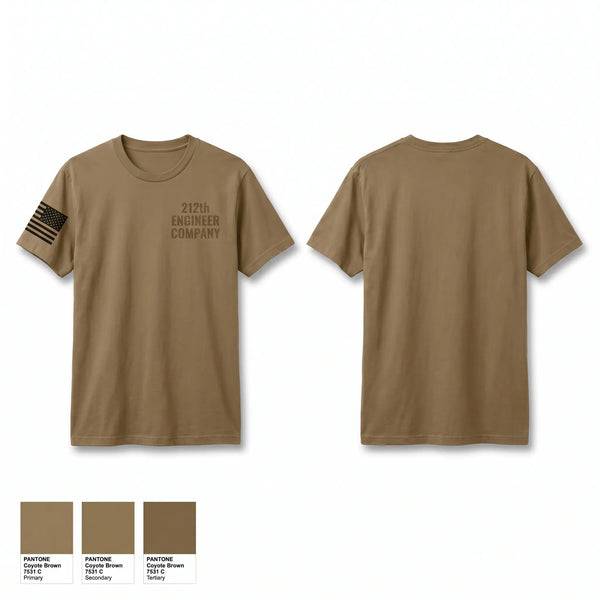 Old School Cotton Feel Shirt, 212th ENGINEER COMPANY, National Guard, Teamtime, Team time, sublimation, custom sports apparel, team uniforms, spirit wear, spiritwear, sports uniforms, custom shirts, team store, custom team store, fundraiser sports, apparel fundraiser