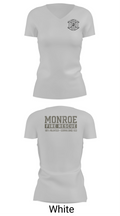 Monroe Fire Rescue 79763578 Women's Short Sleeve V-neck Shirt - 12