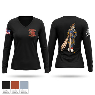 Womens Long Sleeve Vneck Shirt, Seminole Fire Department, Fire Department, Teamtime, Team time, sublimation, custom sports apparel, team uniforms, spirit wear, spiritwear, sports uniforms, custom shirts, team store, custom team store, fundraiser sports, apparel fundraiser