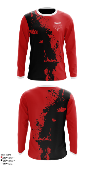 Long Sleeve Performance Shirt, Oak Ridge Youth Association, Softball, Teamtime, Team time, sublimation, custom sports apparel, team uniforms, spirit wear, spiritwear, sports uniforms, custom shirts, team store, custom team store, fundraiser sports, apparel fundraiser