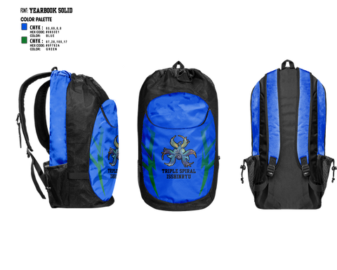Gear Bag, Triple Spiral Isshinryu Karate, , Teamtime, Team time, sublimation, custom sports apparel, team uniforms, spirit wear, spiritwear, sports uniforms, custom shirts, team store, custom team store, fundraiser sports, apparel fundraiser