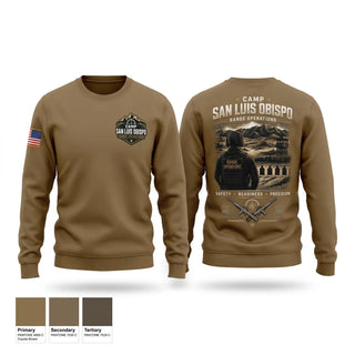 Crew Neck Sweatshirt, Camp San Luis Obispo Range Operations, Army, Teamtime, Team time, sublimation, custom sports apparel, team uniforms, spirit wear, spiritwear, sports uniforms, custom shirts, team store, custom team store, fundraiser sports, apparel fundraiser