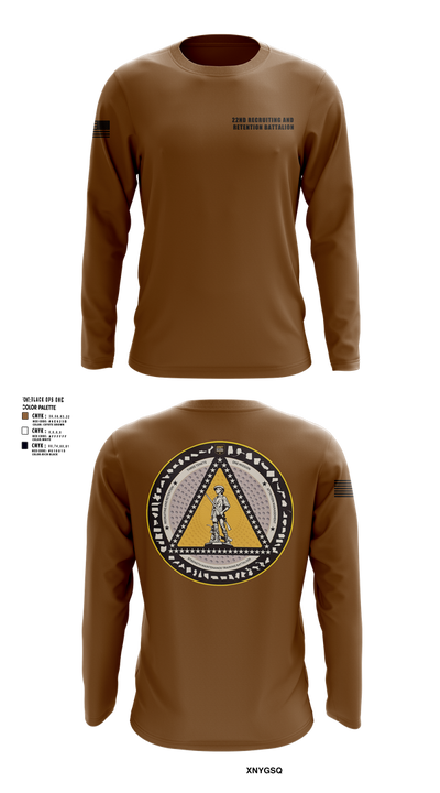 22nd Recruiting and Retention Battalion 91299609 Long Sleeve Performance Shirt 1