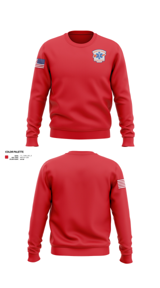 Crew Neck Sweatshirt, Hardeman County Ambulance Service, EMS/EMT, Teamtime, Team time, sublimation, custom sports apparel, team uniforms, spirit wear, spiritwear, sports uniforms, custom shirts, team store, custom team store, fundraiser sports, apparel fundraiser