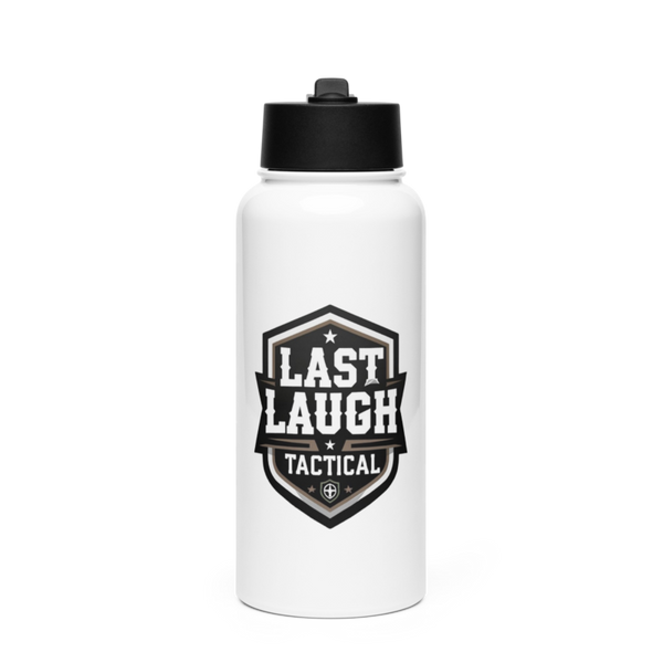 Last Laugh Tactical 17447245 Stainless Steel Water Bottle with a Straw Lid