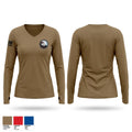 Air Force ROTC Detachment 490 14708849 Women's Long Sleeve V-neck Shirt - 1
