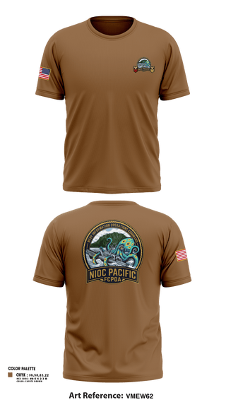 Short Sleeve Performance Shirt, NIOC Pacific FCPOA, Navy, Teamtime, Team time, sublimation, custom sports apparel, team uniforms, spirit wear, spiritwear, sports uniforms, custom shirts, team store, custom team store, fundraiser sports, apparel fundraiser