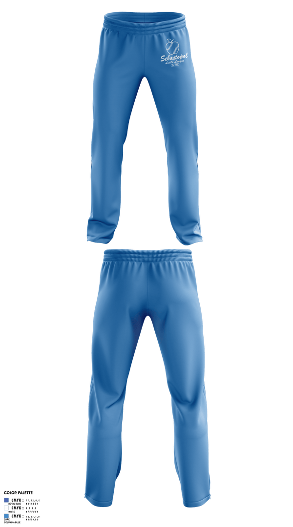 Sweatpants, Sebastopol Little League, Baseball, Teamtime, Team time, sublimation, custom sports apparel, team uniforms, spirit wear, spiritwear, sports uniforms, custom shirts, team store, custom team store, fundraiser sports, apparel fundraiser