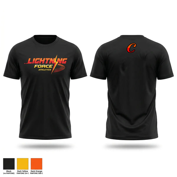 Short Sleeve Performance Shirt, Lightning Force Athletics, Track & Field, Teamtime, Team time, sublimation, custom sports apparel, team uniforms, spirit wear, spiritwear, sports uniforms, custom shirts, team store, custom team store, fundraiser sports, apparel fundraiser