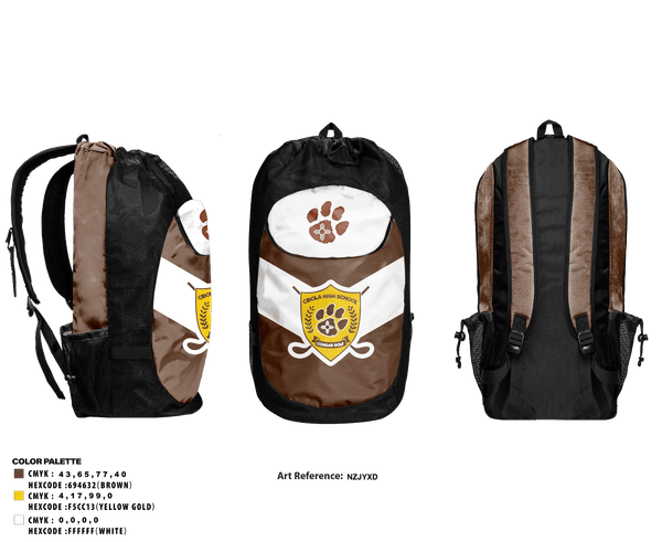 Gear Bag, Cibola High School Golf, Golf, Teamtime, Team time, sublimation, custom sports apparel, team uniforms, spirit wear, spiritwear, sports uniforms, custom shirts, team store, custom team store, fundraiser sports, apparel fundraiser