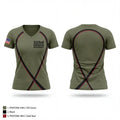 333rd Engineer Detachment 7458173 Women's Short Sleeve V-neck Shirt - 1