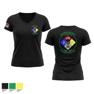 Womens Short Sleeve Vneck Shirt, Haz Mat 2 Environmental Fire Rescue Company, Fire Department, Teamtime, Team time, sublimation, custom sports apparel, team uniforms, spirit wear, spiritwear, sports uniforms, custom shirts, team store, custom team store, fundraiser sports, apparel fundraiser
