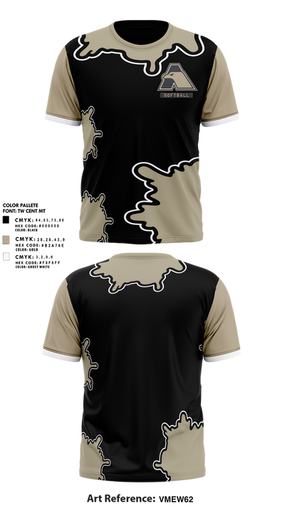 All-Army Softball 18643751 Short Sleeve Performance Shirt - 1