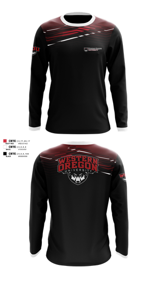 Long Sleeve Performance Shirt, Western Oregon University Equestrian, Spirit Store, Teamtime, Team time, sublimation, custom sports apparel, team uniforms, spirit wear, spiritwear, sports uniforms, custom shirts, team store, custom team store, fundraiser sports, apparel fundraiser