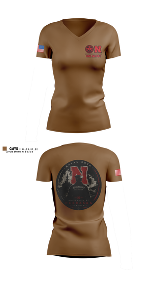 Womens Short Sleeve Vneck Shirt, Blackshirt Battalion, Navy, Teamtime, Team time, sublimation, custom sports apparel, team uniforms, spirit wear, spiritwear, sports uniforms, custom shirts, team store, custom team store, fundraiser sports, apparel fundraiser