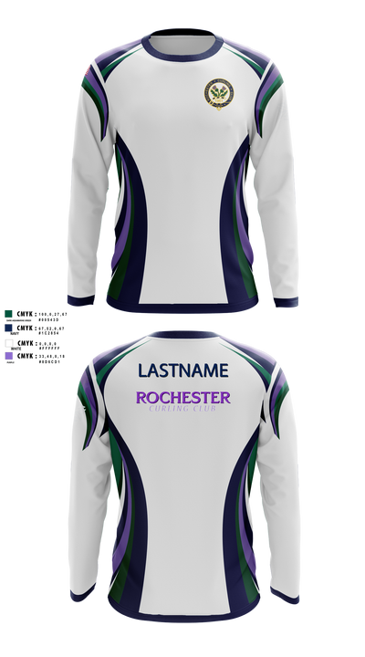 Rochester Curling Club Long Sleeve Performance Shirt - 101