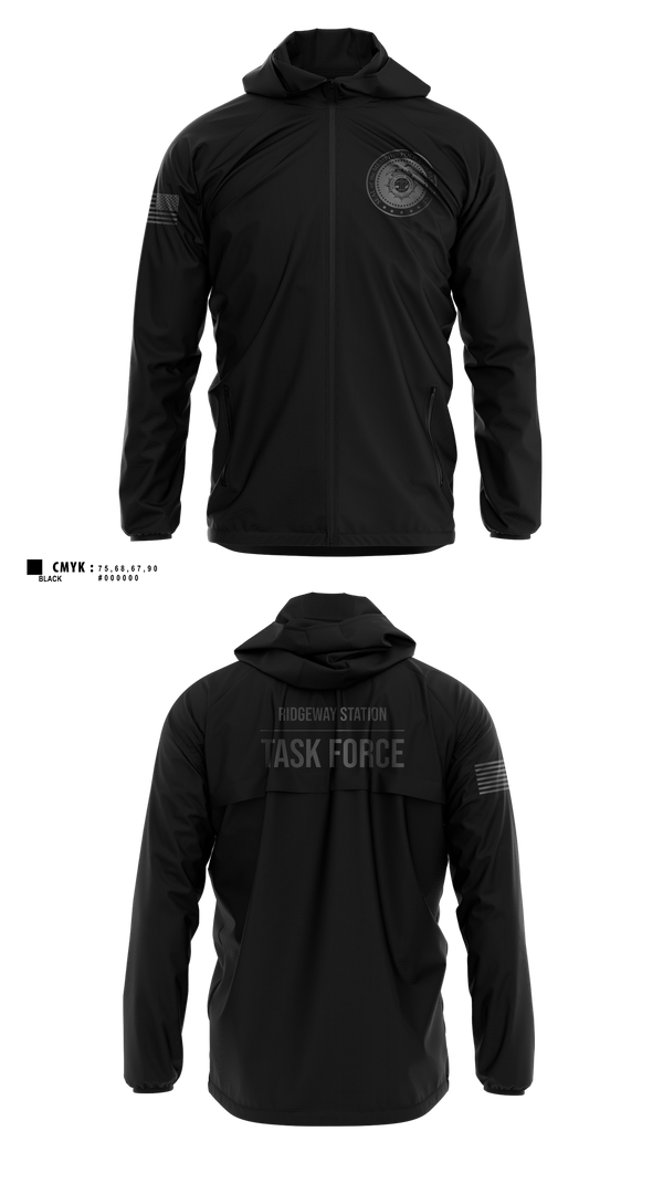 Windbreaker, Ridgeway Station Task Force, Police, Teamtime, Team time, sublimation, custom sports apparel, team uniforms, spirit wear, spiritwear, sports uniforms, custom shirts, team store, custom team store, fundraiser sports, apparel fundraiser