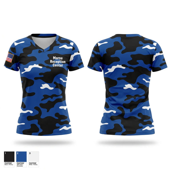 Womens Short Sleeve Vneck Shirt, Marne Reception Center, Army, Teamtime, Team time, sublimation, custom sports apparel, team uniforms, spirit wear, spiritwear, sports uniforms, custom shirts, team store, custom team store, fundraiser sports, apparel fundraiser
