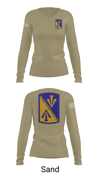 Womens Long Sleeve Vneck Shirt, 128th Aviation Brigade, Army, Teamtime, Team time, sublimation, custom sports apparel, team uniforms, spirit wear, spiritwear, sports uniforms, custom shirts, team store, custom team store, fundraiser sports, apparel fundraiser