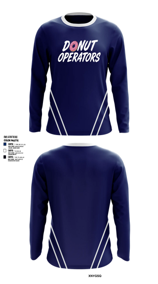Long Sleeve Performance Shirt, Donut Operators, Baseball, Teamtime, Team time, sublimation, custom sports apparel, team uniforms, spirit wear, spiritwear, sports uniforms, custom shirts, team store, custom team store, fundraiser sports, apparel fundraiser