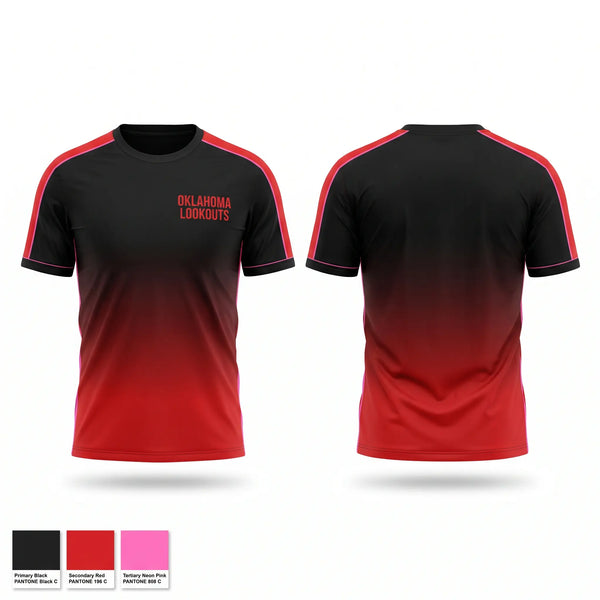 Short Sleeve Performance Shirt, OKLAHOMA LOOKOUTS, Baseball, Teamtime, Team time, sublimation, custom sports apparel, team uniforms, spirit wear, spiritwear, sports uniforms, custom shirts, team store, custom team store, fundraiser sports, apparel fundraiser