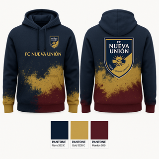 Hoodie, FC Nueva Unión, Men's Soccer, Teamtime, Team time, sublimation, custom sports apparel, team uniforms, spirit wear, spiritwear, sports uniforms, custom shirts, team store, custom team store, fundraiser sports, apparel fundraiser