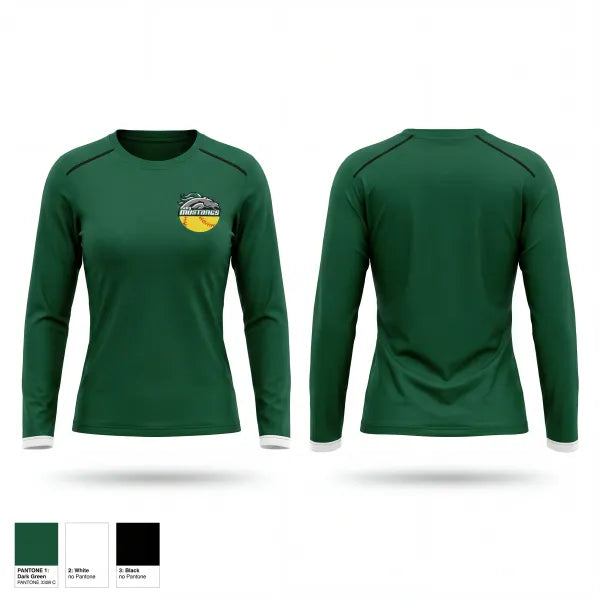 Long Sleeve Performance Shirt, Lady Mustangs, Softball, Teamtime, Team time, sublimation, custom sports apparel, team uniforms, spirit wear, spiritwear, sports uniforms, custom shirts, team store, custom team store, fundraiser sports, apparel fundraiser