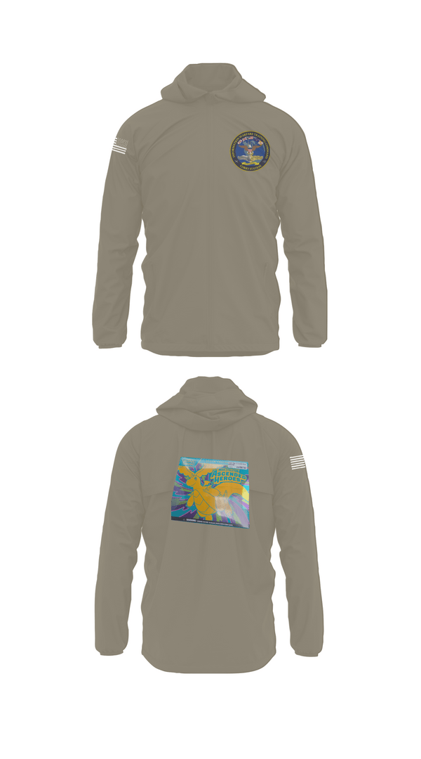 Windbreaker, Information Warfare Training Command Corry Station, Navy, Teamtime, Team time, sublimation, custom sports apparel, team uniforms, spirit wear, spiritwear, sports uniforms, custom shirts, team store, custom team store, fundraiser sports, apparel fundraiser