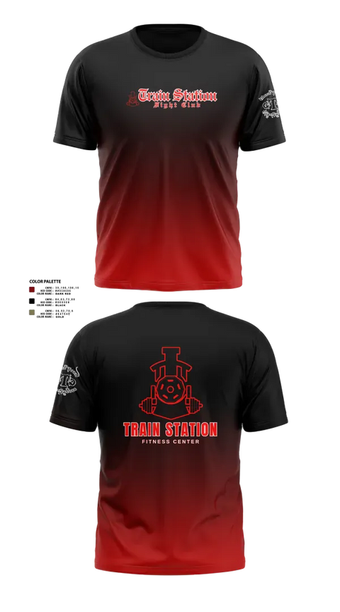 Short Sleeve Performance Shirt, Train Station Fight Club, Spirit Store, Teamtime, Team time, sublimation, custom sports apparel, team uniforms, spirit wear, spiritwear, sports uniforms, custom shirts, team store, custom team store, fundraiser sports, apparel fundraiser