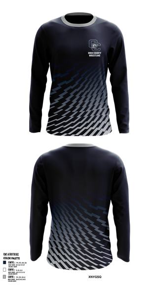 Long Sleeve Performance Shirt, Ohio county, Wrestling, Teamtime, Team time, sublimation, custom sports apparel, team uniforms, spirit wear, spiritwear, sports uniforms, custom shirts, team store, custom team store, fundraiser sports, apparel fundraiser