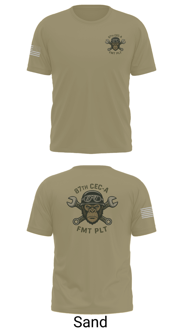 87th CEC-A FMT PLT 27162663 Short Sleeve Performance Shirt - 96