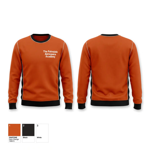 Crew Neck Sweatshirt, The Palmdale Aerospace Academy, Men's Basketball, Teamtime, Team time, sublimation, custom sports apparel, team uniforms, spirit wear, spiritwear, sports uniforms, custom shirts, team store, custom team store, fundraiser sports, apparel fundraiser