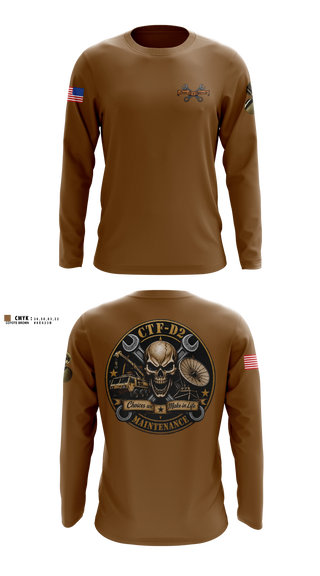 Long Sleeve Performance Shirt, CTF D-2, Army, Teamtime, Team time, sublimation, custom sports apparel, team uniforms, spirit wear, spiritwear, sports uniforms, custom shirts, team store, custom team store, fundraiser sports, apparel fundraiser