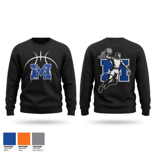 Crew Neck Sweatshirt, Mazama, Men's Basketball, Teamtime, Team time, sublimation, custom sports apparel, team uniforms, spirit wear, spiritwear, sports uniforms, custom shirts, team store, custom team store, fundraiser sports, apparel fundraiser