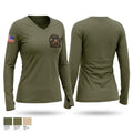 19th Women's Long Sleeve V-neck Shirt - 1